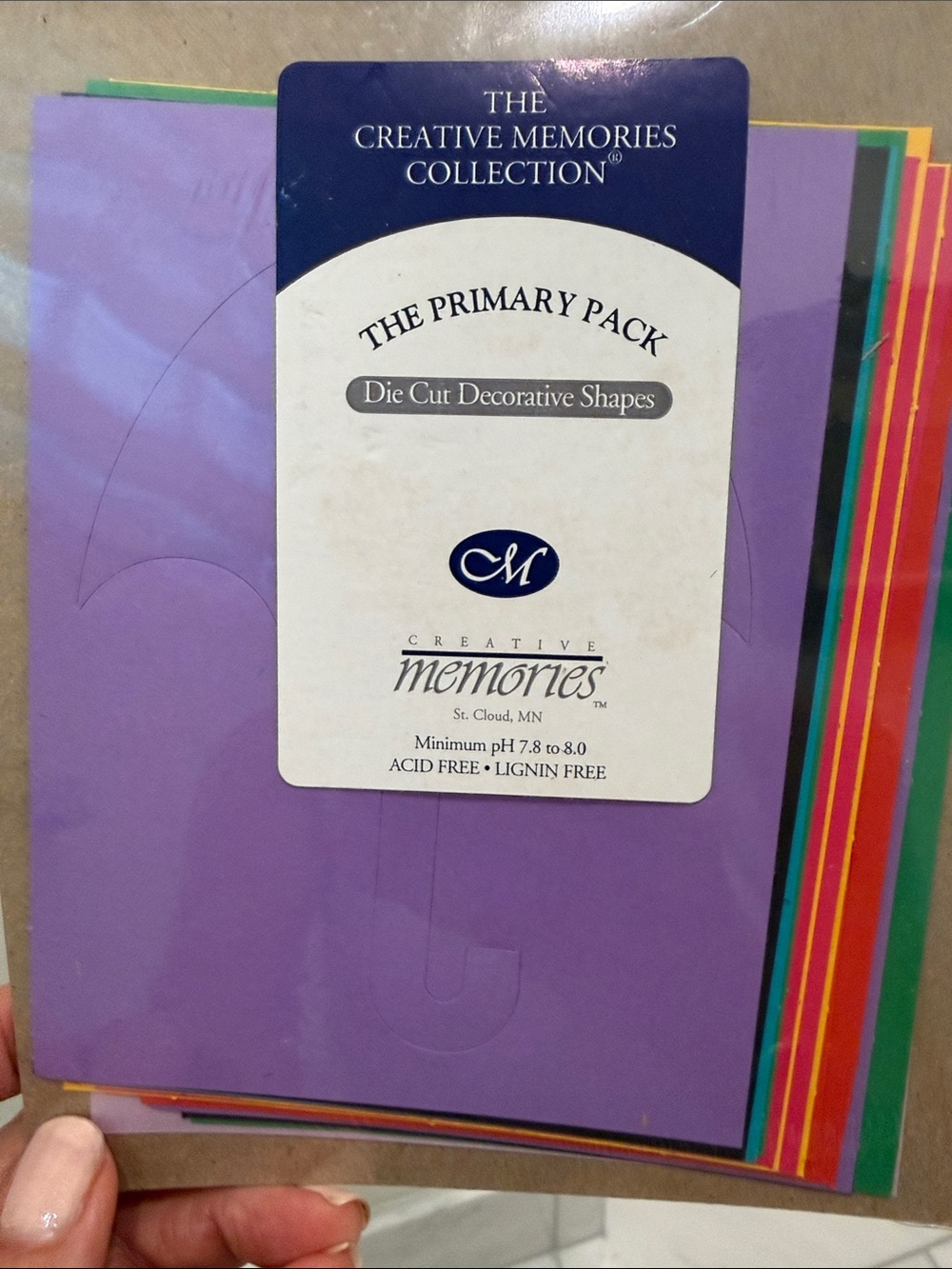 Creative Memories Die Cut Decorative Shapes Pack - Purple & Multicolor